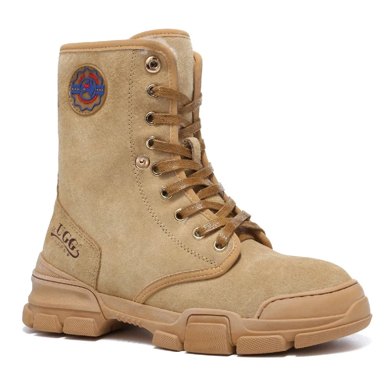 Durable hiking boots for men with waterproof lining-UGG Jane Lace Up Boots