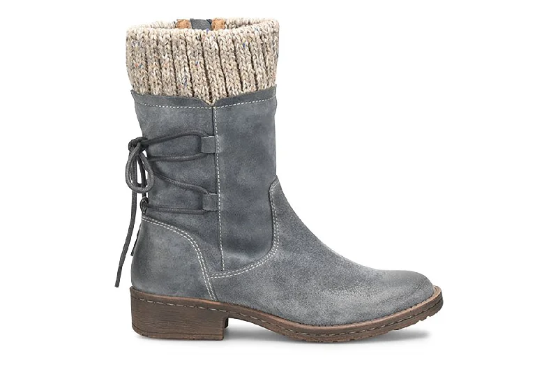 Comfortable winter boots for women with faux sheepskin-Salem