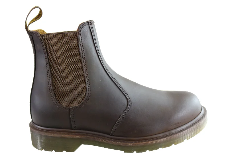 Comfortable snow boots for men with weather-resistant material-Dr Martens 2976 Gaucho Crazy Horse Unisex Leather Chelsea Boots