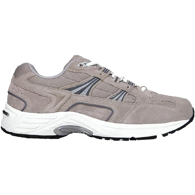 athletic shoes for women with cushioned insole for soft step-Athletic shoes for quick jogsMen's Vionic Walker Grey Leather