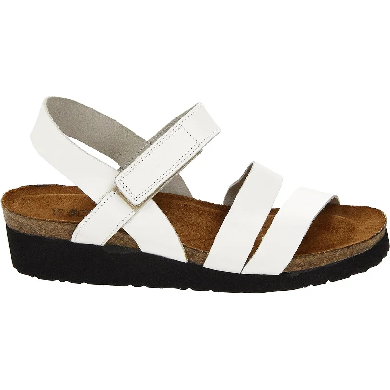 sandals for men with classic design and qualityWomen's Naot Kayla White Leather