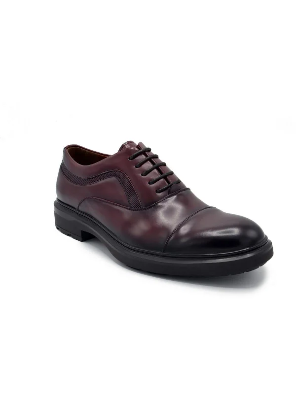 casual Oxford shoes with minimalist design -Oxfords Slit DetailTuscan 01 Mens Faux Leather Oxfords