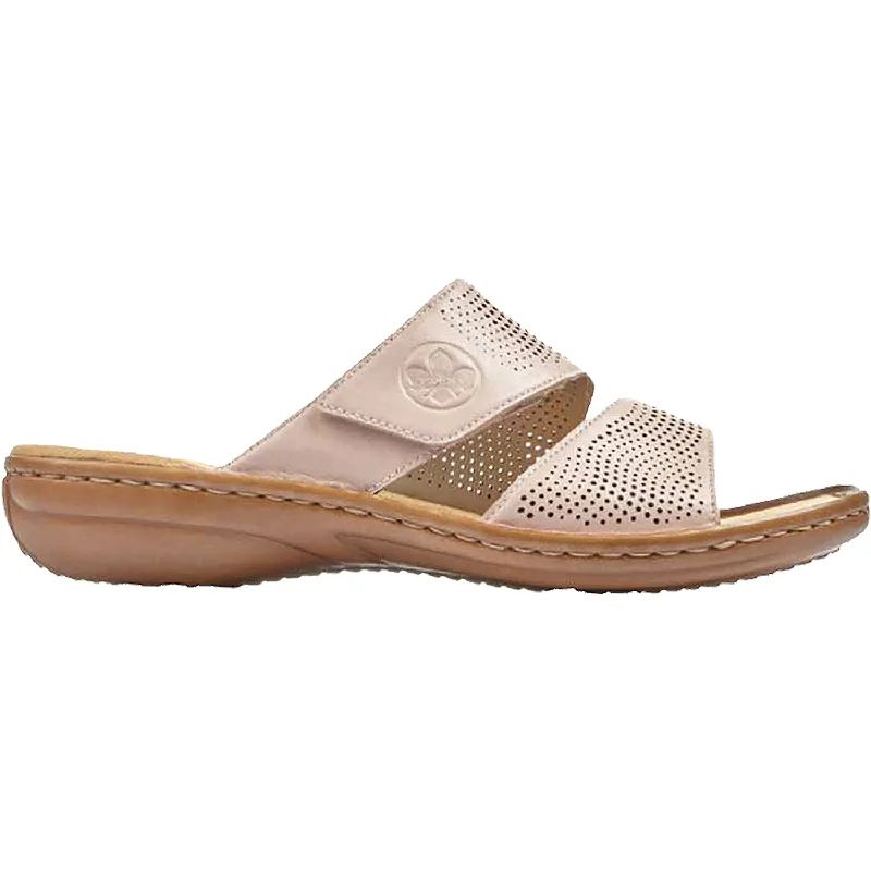 sandals for both formal and casual occasionsWomen's Rieker 60812-31 Regina 12 Light Rose Synthetic