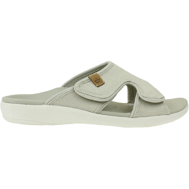 sandals for women with soft leather finishWomen's Spenco Kholo Believe Grey Synthetic