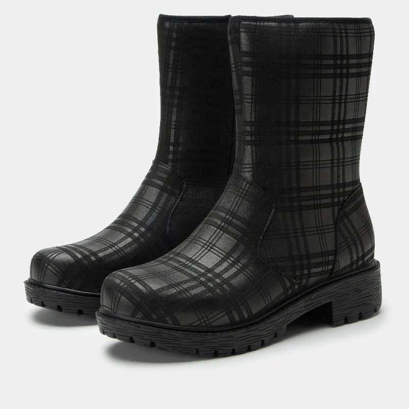 Stylish boots for women with ankle-length design-Chalet Plaid To Meet You Boot