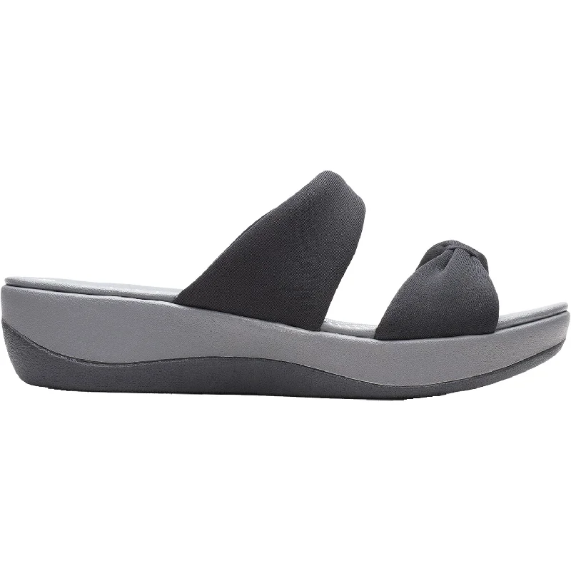 sandals for men with modern, trendy designWomen's Clarks Cloudsteppers Arla Coast Black Fabric