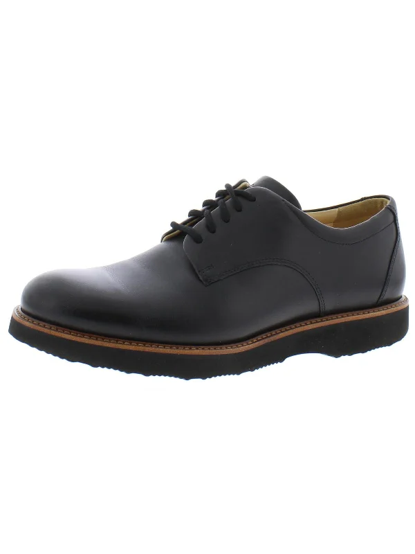 black Oxford shoes for men with classic style -Oxfords Travel ReadyRainy Day Founder Mens Leather Breathable Oxfords