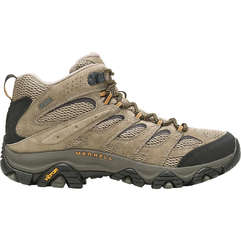 Fashionable lace-up boots for men with ankle support-Merrell Moab 3 Mid GORE-TEX Mens Walking Boots - Brown