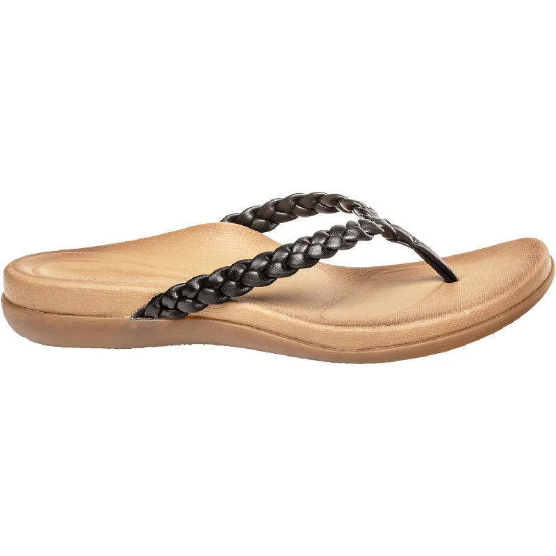 sandals for everyday wear with comfy featuresWomen's Aetrex Rachael Black Synthetic