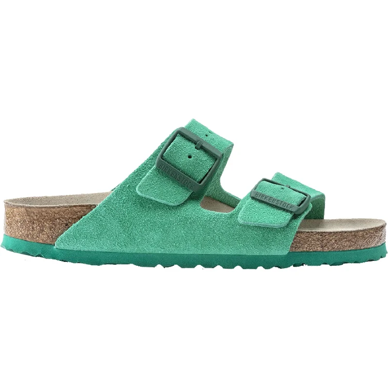 sandals with high-quality material for comfortWomen's Birkenstock Arizona Soft Footbed Bold Green