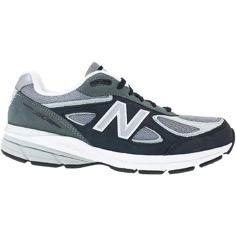 athletic shoes for women with slip-resistant outsole for safety-Athletic shoes for intense jogsMen's New Balance M990XG4 Running Shoes Magnet/Silver Mink Pigskin/Mesh