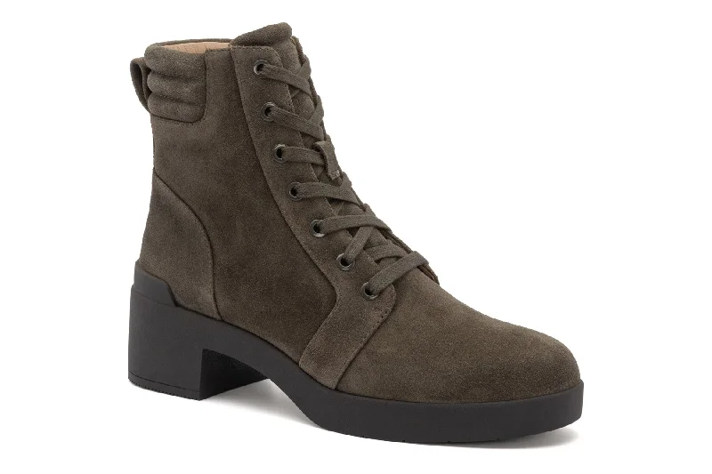 Stylish combat boots for women with braided detail-Capital Lace Metatarsal