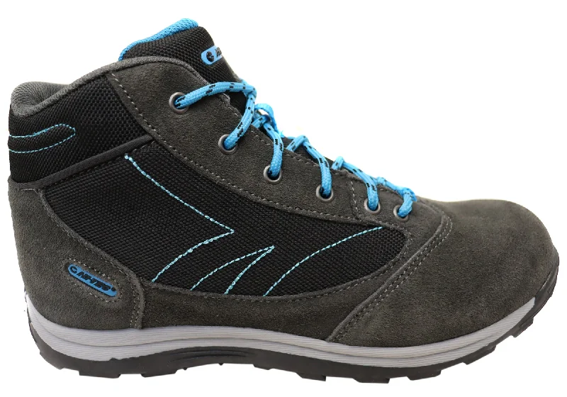 Cozy winter boots for men with fleece lining-Hi Tec Kids Comfortable Gannet Peak III JNR Lace Up Boots