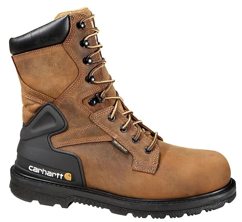 Waterproof boots for men with heavy-duty soles-Carhartt 8" Work Boot (Steel Toe)