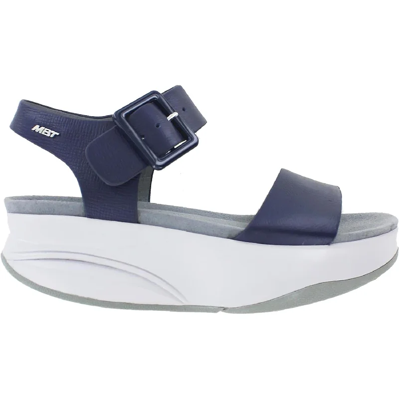 sandals with soft straps for comfortWomen's MBT Manni 2 Dark Navy Leather