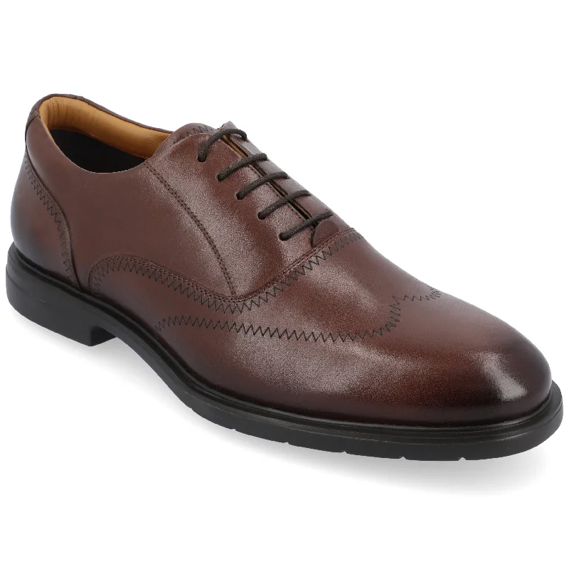 Oxford shoes with soft leather -Oxfords Quiet LuxuryThomas & Vine Hughes Wide Width Wingtip Oxford