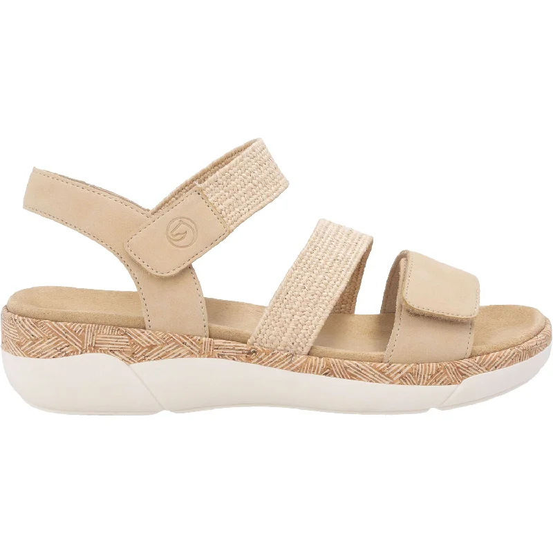 sandals with minimalist style for versatilityWomen's Remonte R6861-20 Tan Woven Stretch