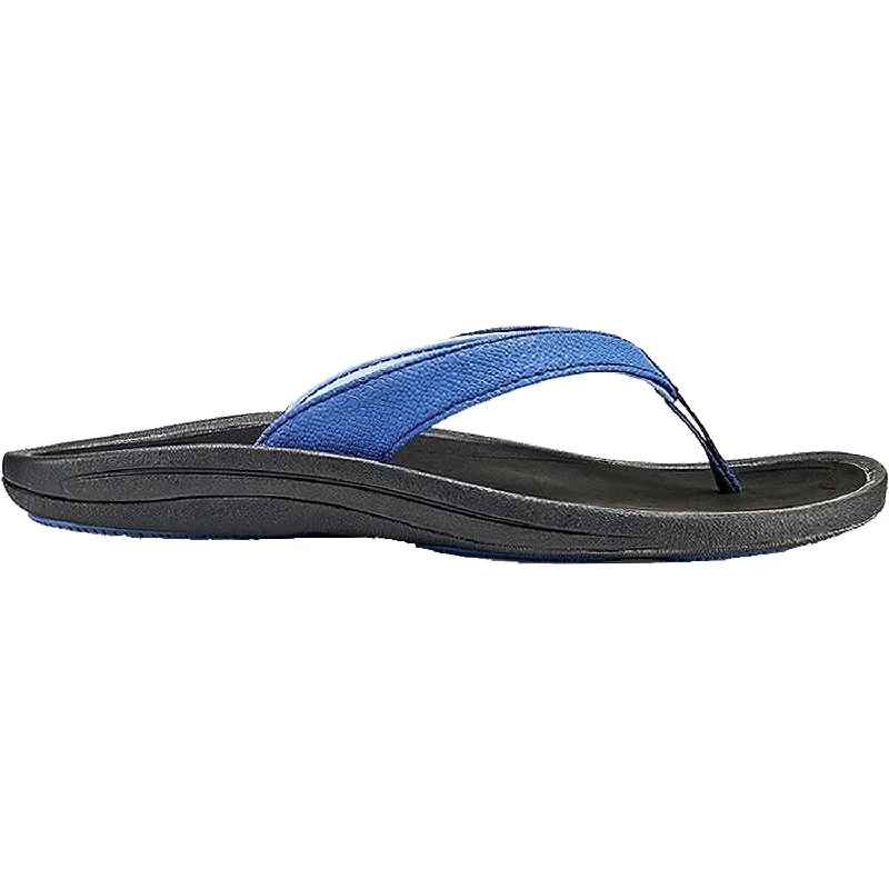 sandals with trendy designs for the beachWomen's OluKai Kulapa Kai Navy/Black Synthetic