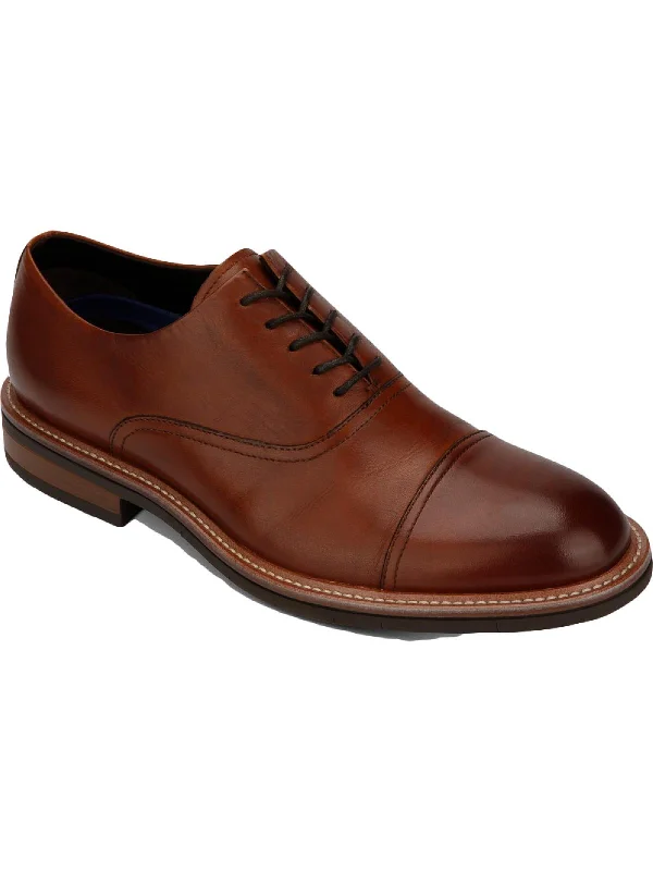 leather Oxford shoes for stylish professional wear -Oxfords Simple CharmKlay Flex Mens Leather Lace-Up Cap Toe Oxfords