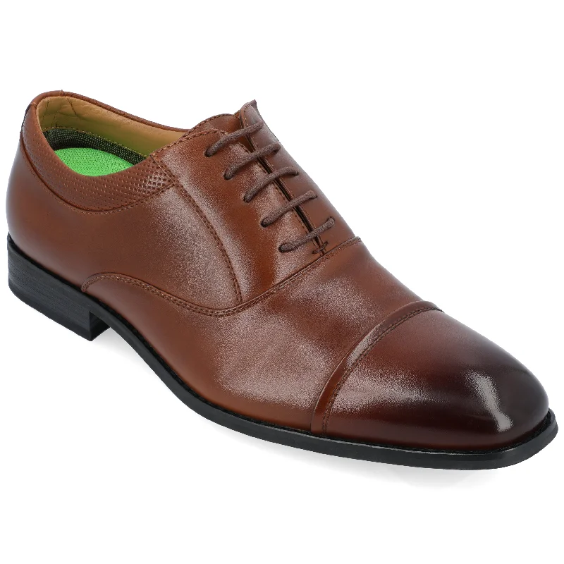 leather Oxfords for office and party outfits -Oxfords Sustainable LeatherVance Co. Bradley Oxford Dress Shoe