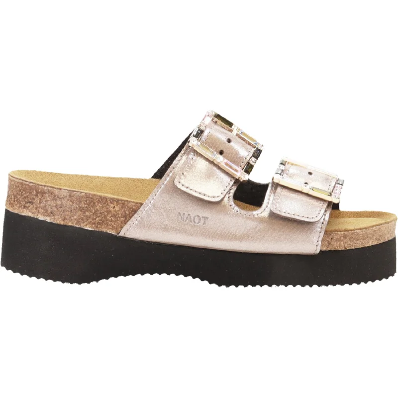 sandals for women with leather straps for chic lookWomen's Naot Santa Rosa Silver Threads Leather