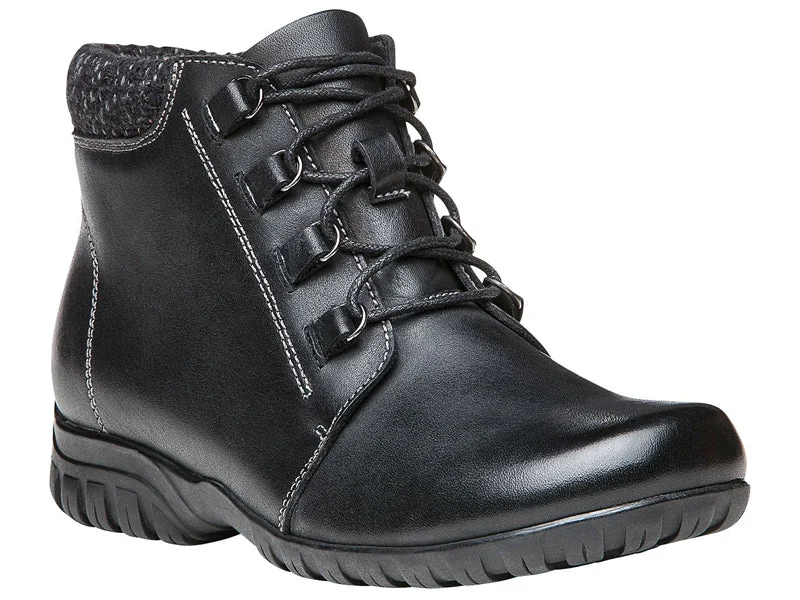 Comfortable leather boots for men with breathable design-Propet Delaney - Womens Leather Bootie