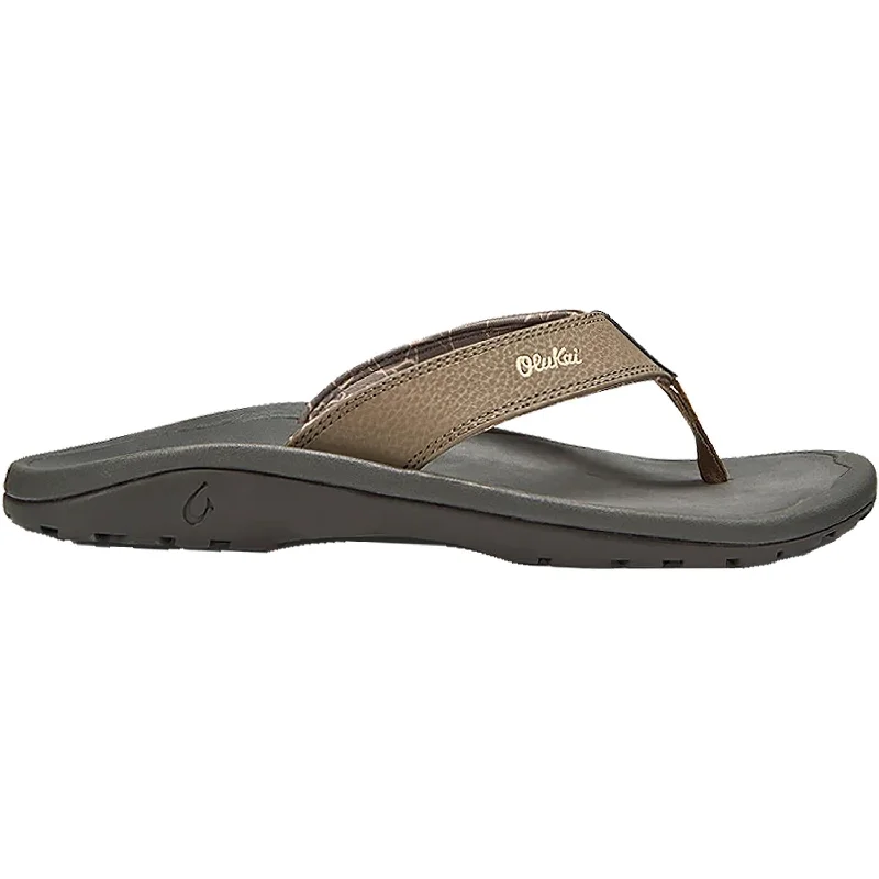 sandals for outdoor adventures with rugged designMen's OluKai Ohana Banyan/Island Salt Synthetic