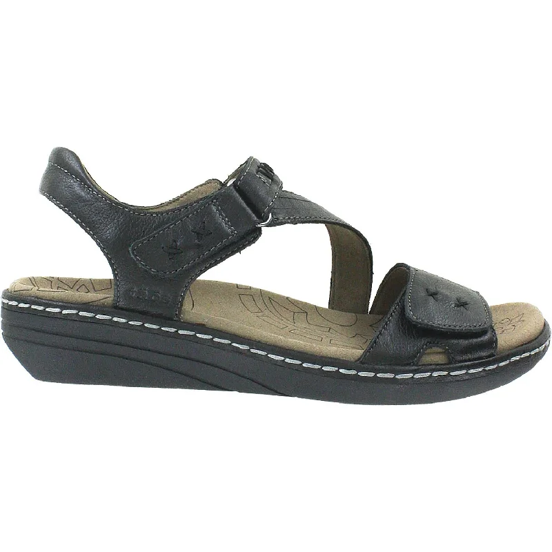 sandals for women with trendy ankle closuresWomen's Taos Zenith Black Leather