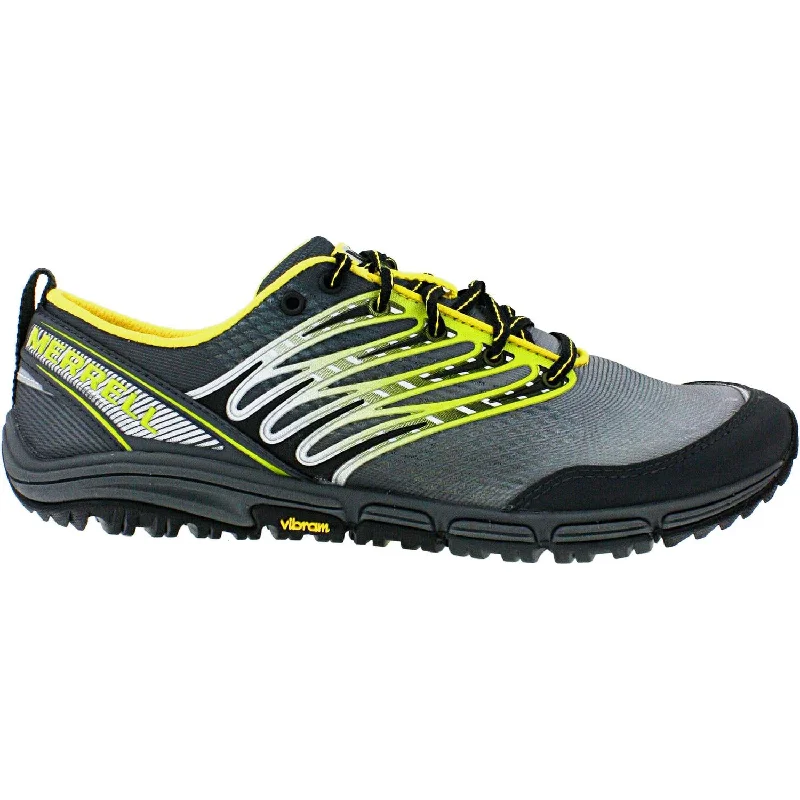 athletic shoes for women with firm heel support for stability-Athletic shoes for urban joggersMen's Merrell Barefoot Trail Run Ascend Glove Wild Dove Synthetic