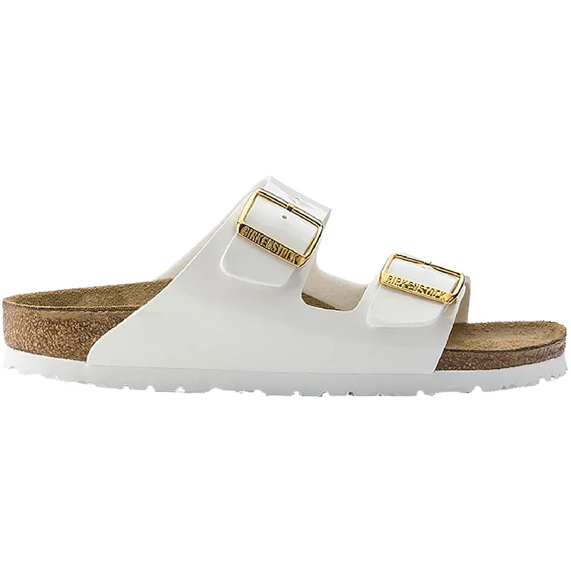 sandals for kids with cute and soft designsWomen's Birkenstock Arizona White Patent Leather