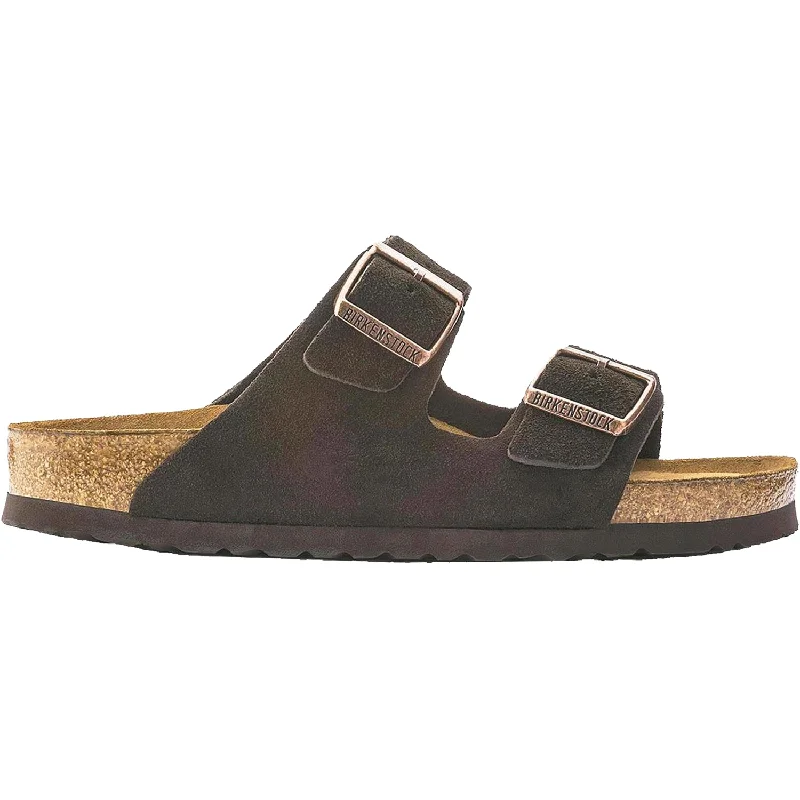 sandals for men with simple and classic designUnisex Birkenstock Arizona Soft Footbed Mocha Suede