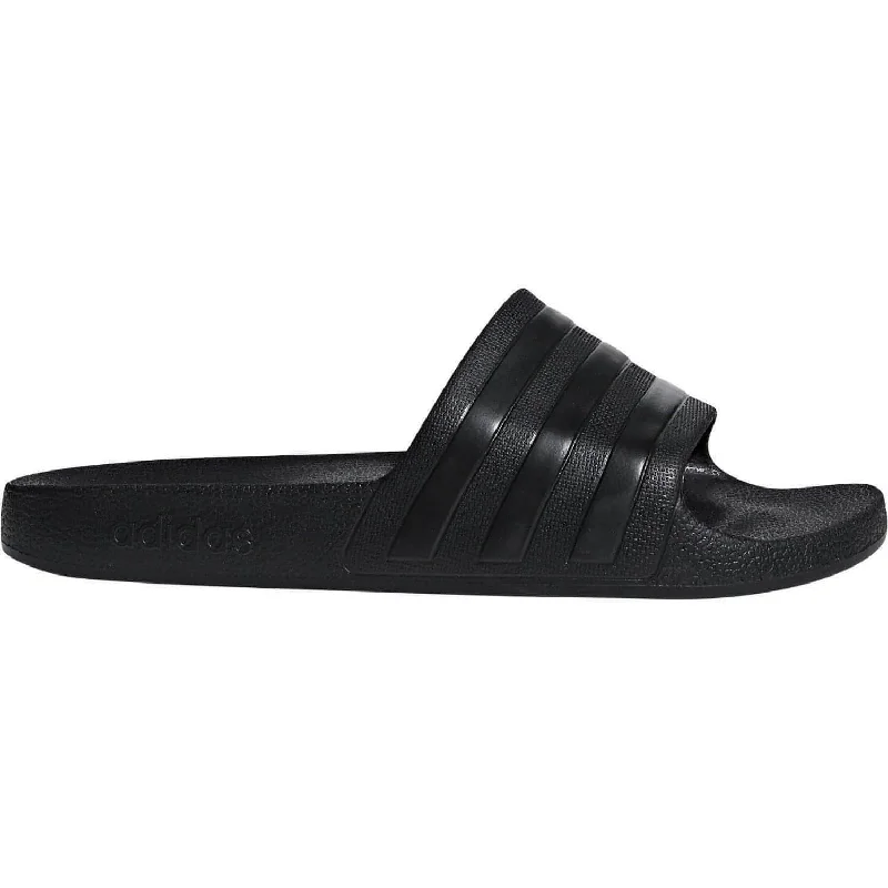 slippers for women with colorful design for a cheerful touch-Slippers with affordable soles-adidas Adilette Aqua Sliders - Black