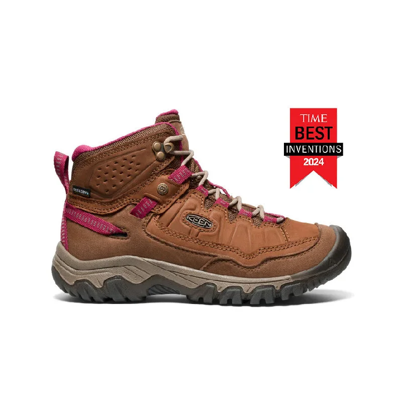 Comfortable snow boots for men with waterproof material-Women's Targhee IV Waterproof Hiking Boot  |  Bison/Beaujolais