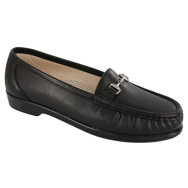 loafers for work and casual relaxationLoafers with Simple StyleSAS Metro Loafer Black Leather (Women's)