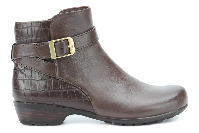 Stylish tall boots for women with low block heel-Ellis