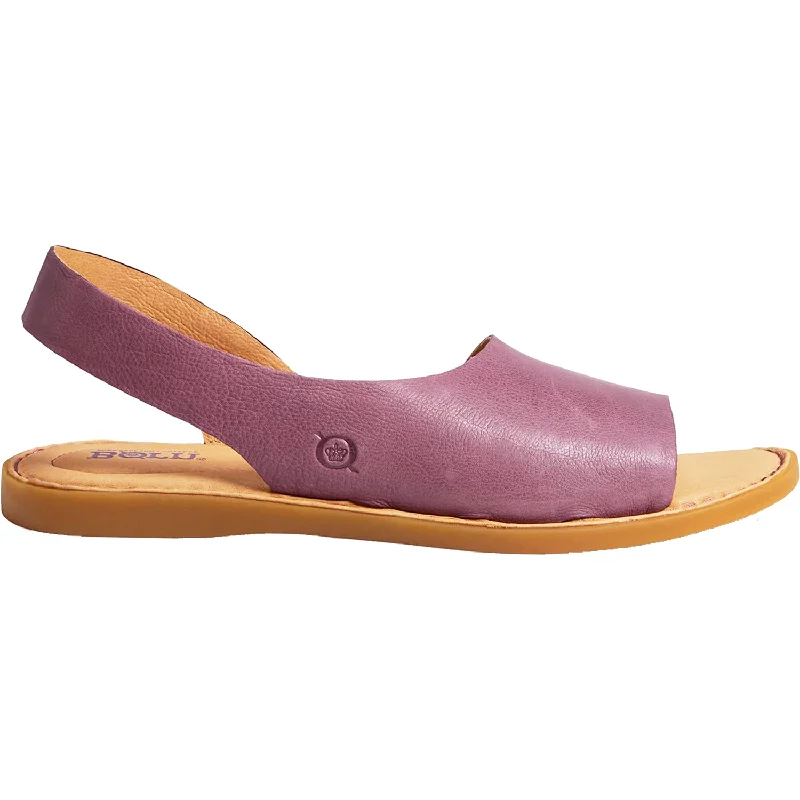 sandals for women with statement bucklesWomen's Born Inlet Purple Leather