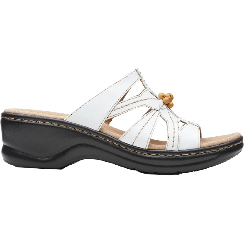 sandals for long-lasting wear with durable solesWomen's Clarks Lexi Myrtle 2 White Leather