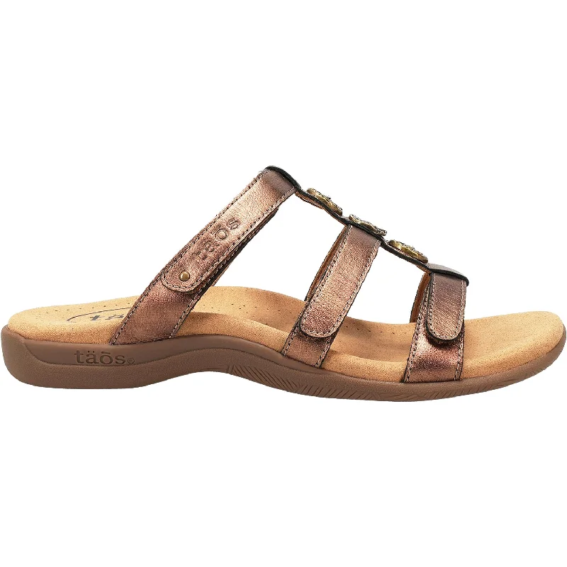 sandals for men with sleek designWomen's Taos Prize 4 Bronze Leather