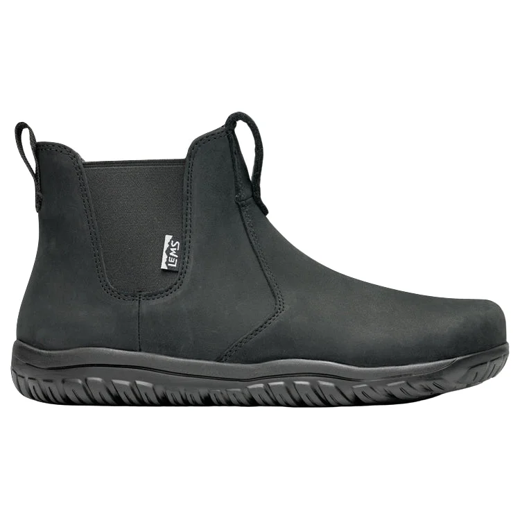 Durable snow boots for men with heavy-duty traction-Lems Chelsea Boot Waterproof Obsidian