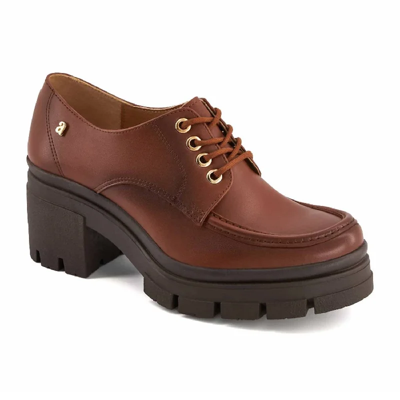 leather Oxford shoes for trendy men -Oxfords Warranty InfoWomen's Heeled Oxfords In Brown