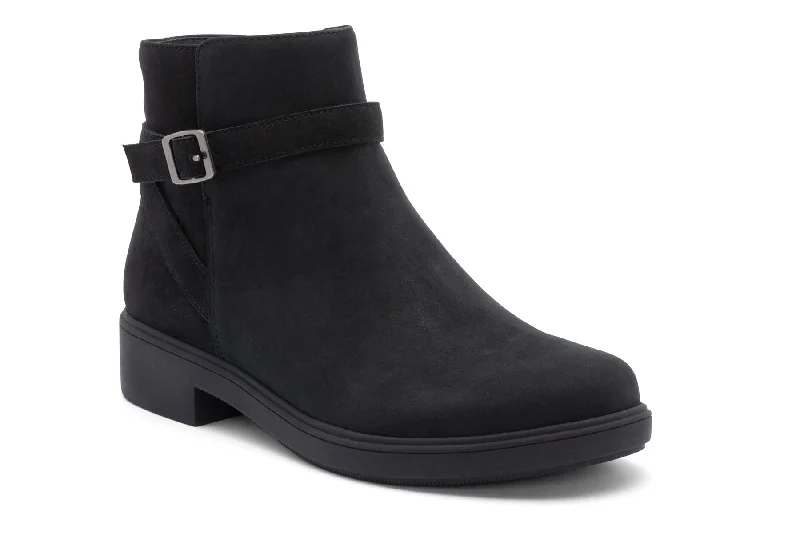 Comfortable high-top boots for women with padded collar-Compass Buckle Metatarsal