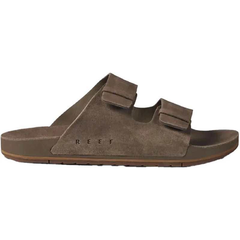 sandals with padded straps for comfort and fitMen's Reef Ojai Two Bar Fossil Suede