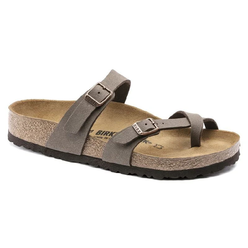 sandals with foot arch support for improved postureMayari Birkibuc Mocha