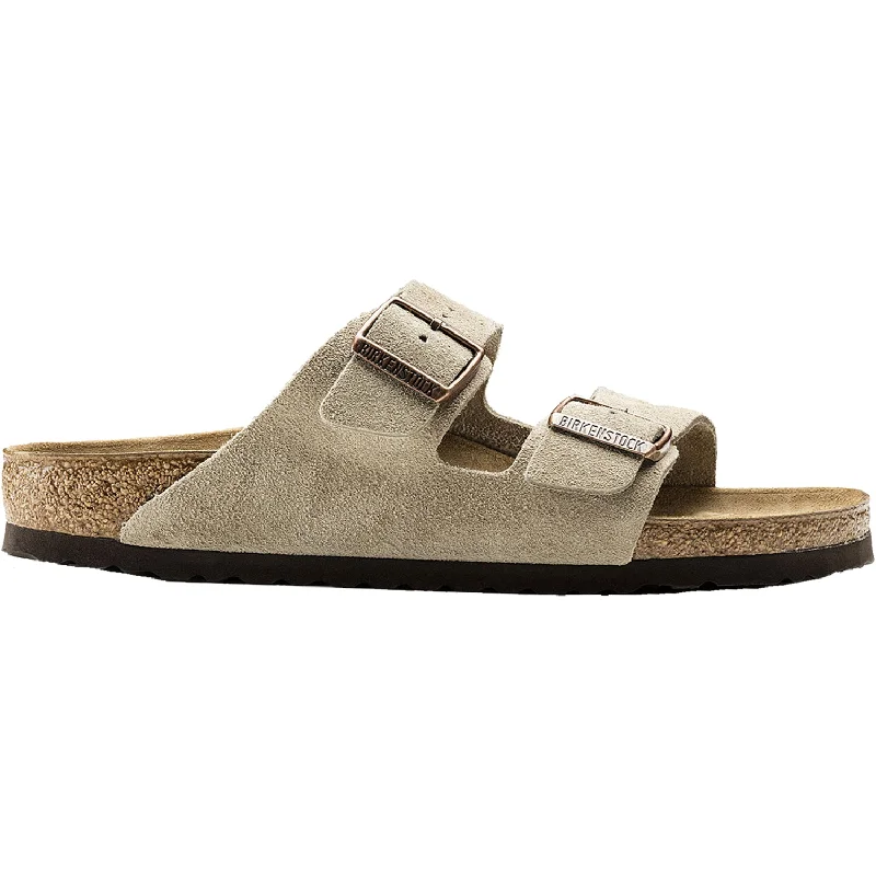 sandals for men with adjustable strapsUnisex Birkenstock Arizona Taupe Suede