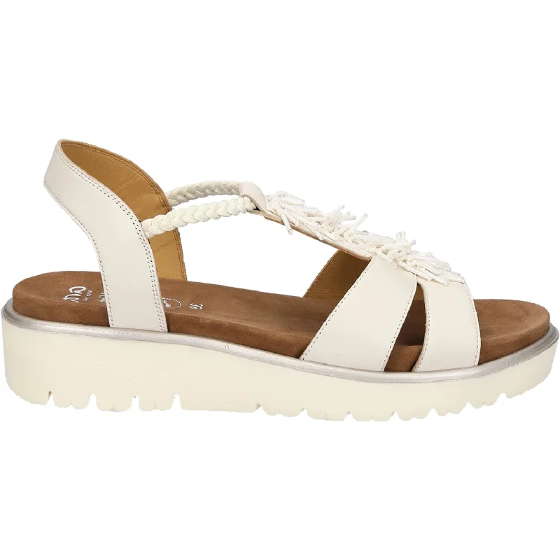 sandals with unique, stylish buckle designWomen's Ara Bristol Cream Leather