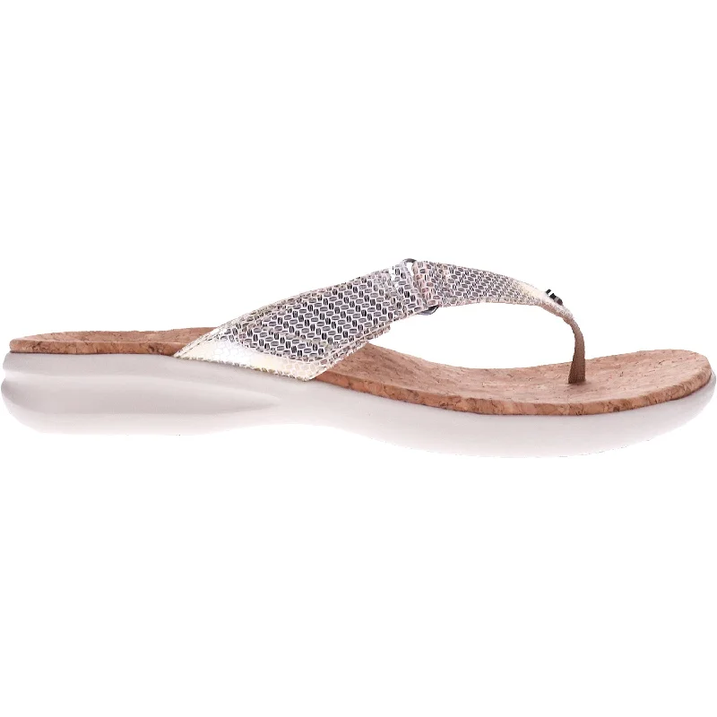 sandals with soft material for ultimate comfortWomen's Revere Napoli Metallic Interest Leather