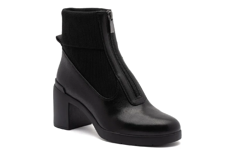 Comfortable ankle boots for men with soft leather upper-Metropolis Zip