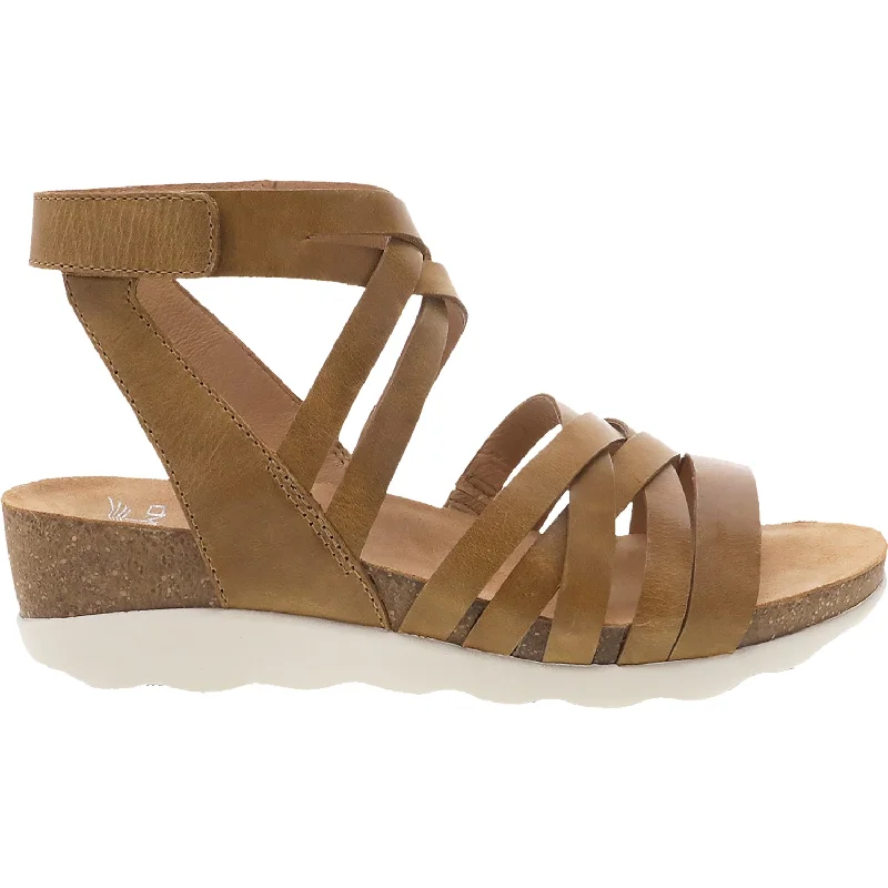 sandals for women with trendy buckle designsWomen's Dansko Mirabella Tan Waxy Burnished Leather