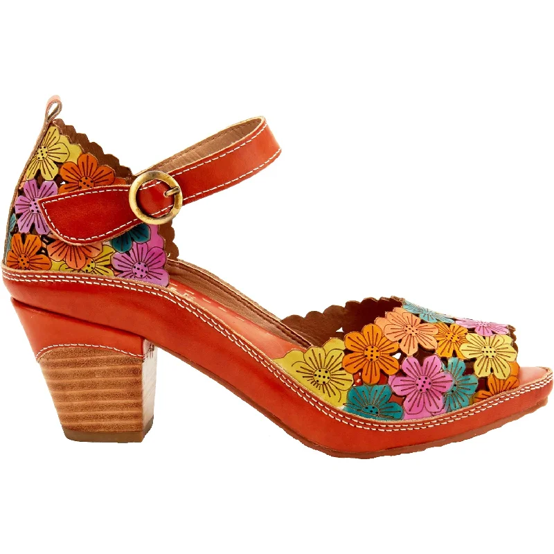 sandals for women with decorative bead accentsWomen's L'Artiste by Spring Step Avnia Camel Multi Leather