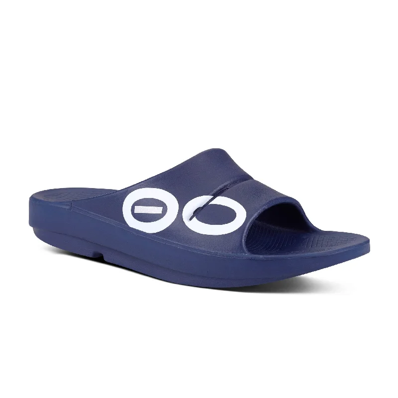 sandals for both casual and formal outfitsOOahh Unisex Sport Slide Navy - Navy/White